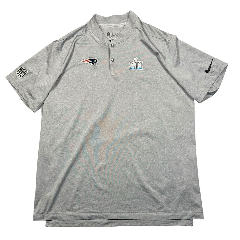 New England Patriots Shirt Nike Men's XL Dri-Fit On-field NFL Super Bowl‎ LII
